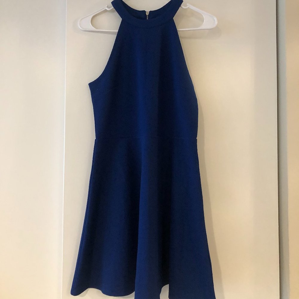Divided Navy Blue Dress